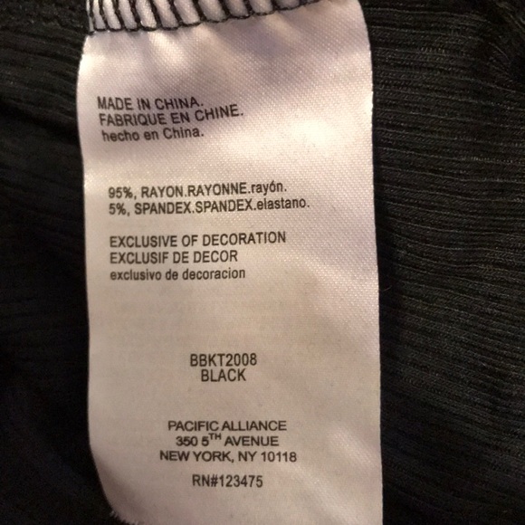 Bebe rhinestone logo open shoulder tee shirt - Picture 6 of 6